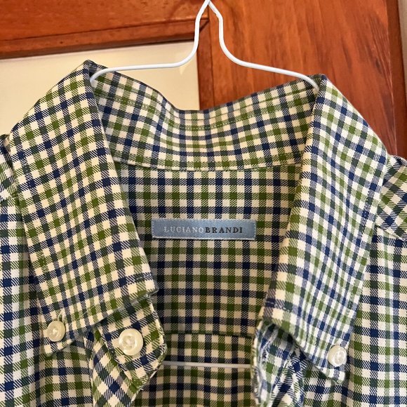 Luciano Brandi Gingham Dress Shirt - Picture 6 of 6